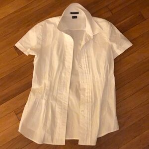 THEORY crisp cotton gorgeous blouse size small EXCELLENT